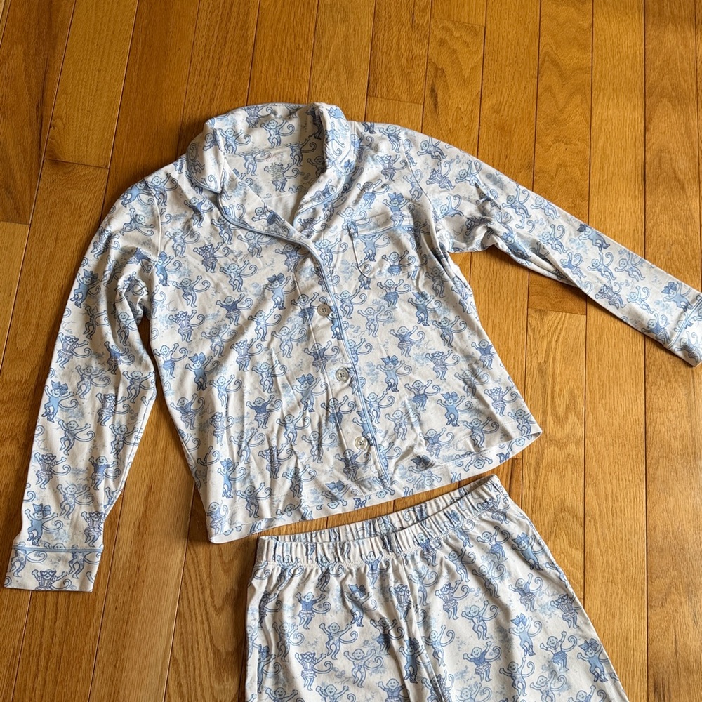 Roller Rabbit x Loveshack Fancy Blue Pajamas
